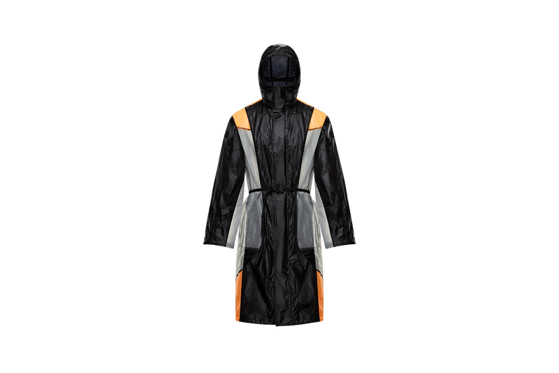 6 MONCLER 1017 ALYX 9SM Collection Nylon Coat Black Orange