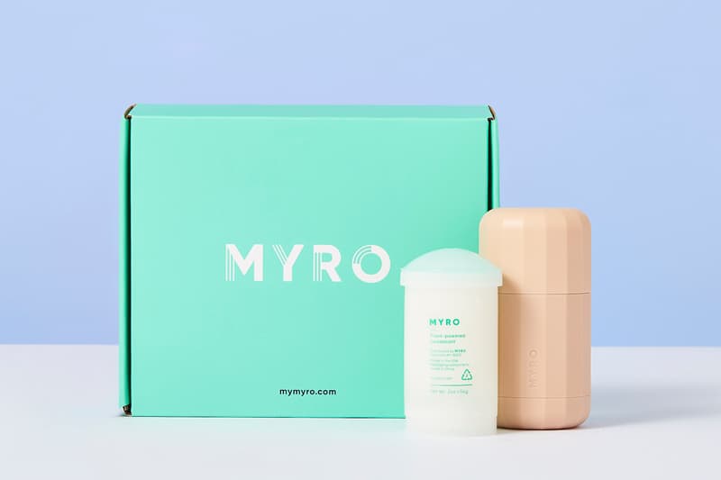 Myro Plant-Based Sustainable Vegan Deodorant Aesthetic Beauty Skincare Range