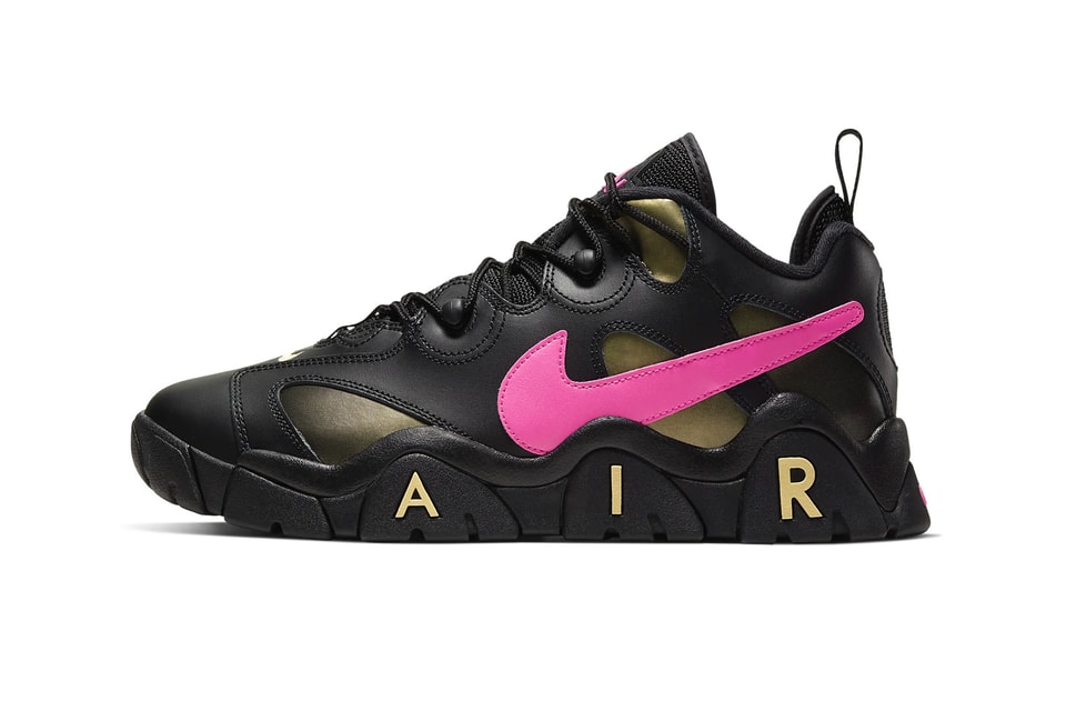 Nike air barrage black and pink Clearance