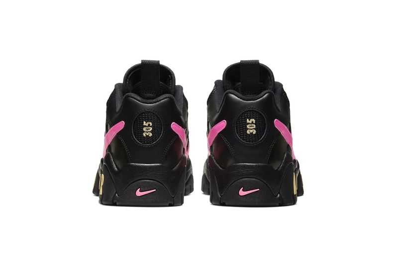 nike air barrage low black pink blast womens sneakers release
