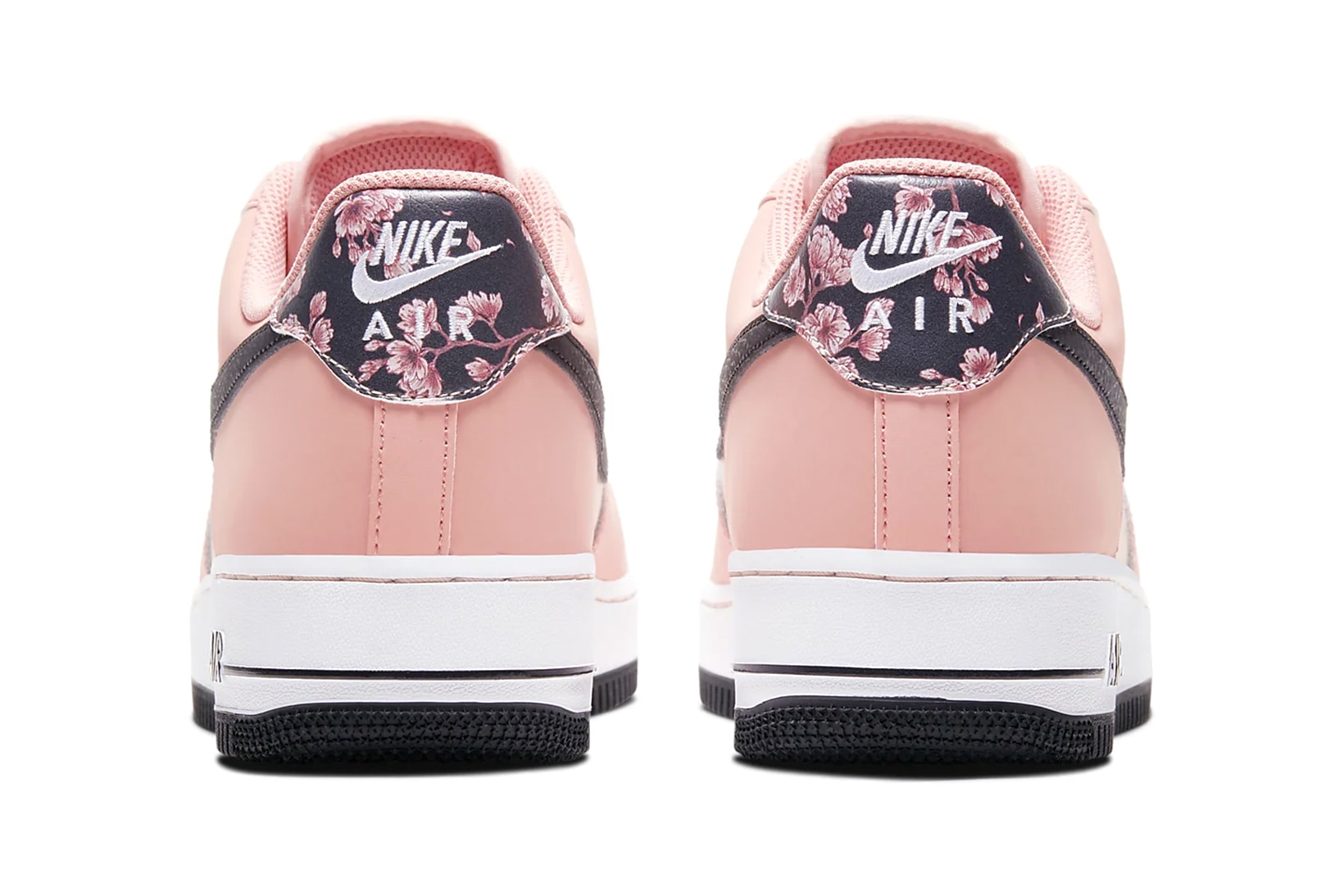 nike air force 1 07 limited edition sneakers japanese cherry blossoms pink white black shoes footwear sneakerhead