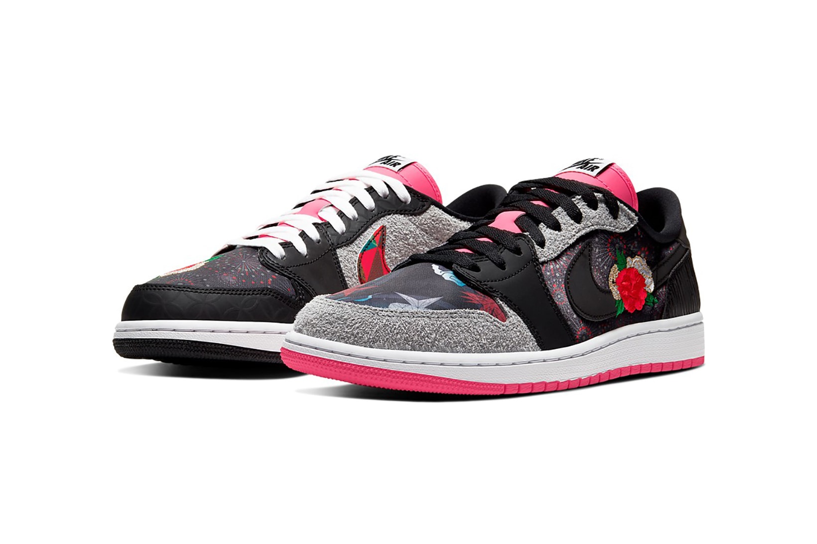 nike air jordan 1 low chinese new year sneakers pink black shoes footwear sneakerhead