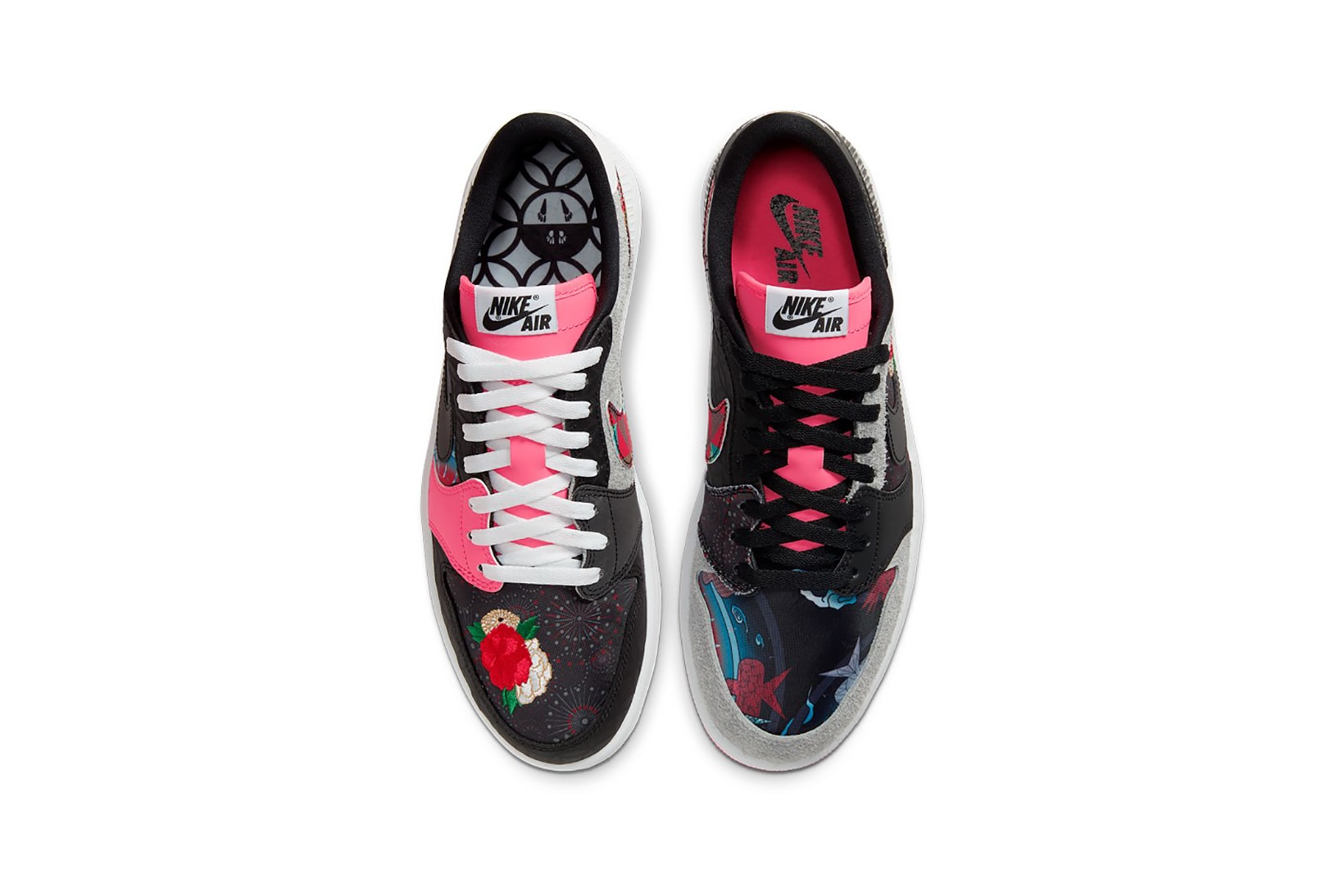 nike air jordan 1 low chinese new year sneakers pink black shoes footwear sneakerhead