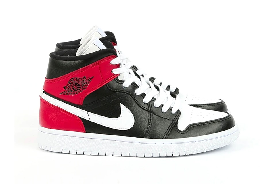 Repræsentere Windswept I detaljer Nike Air Jordan 1 Mid in "Black/Noble Red/White" | HYPEBAE