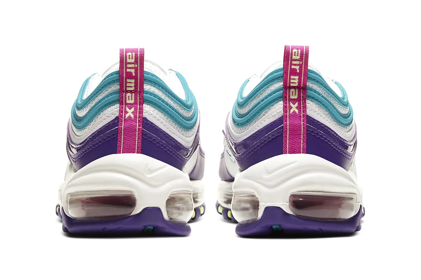 purple pink and blue air max 97