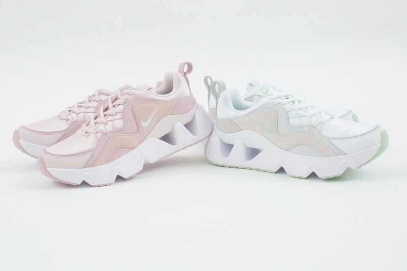 nike ryz 365 chunky sneakers pastel pink mint womens sneakers