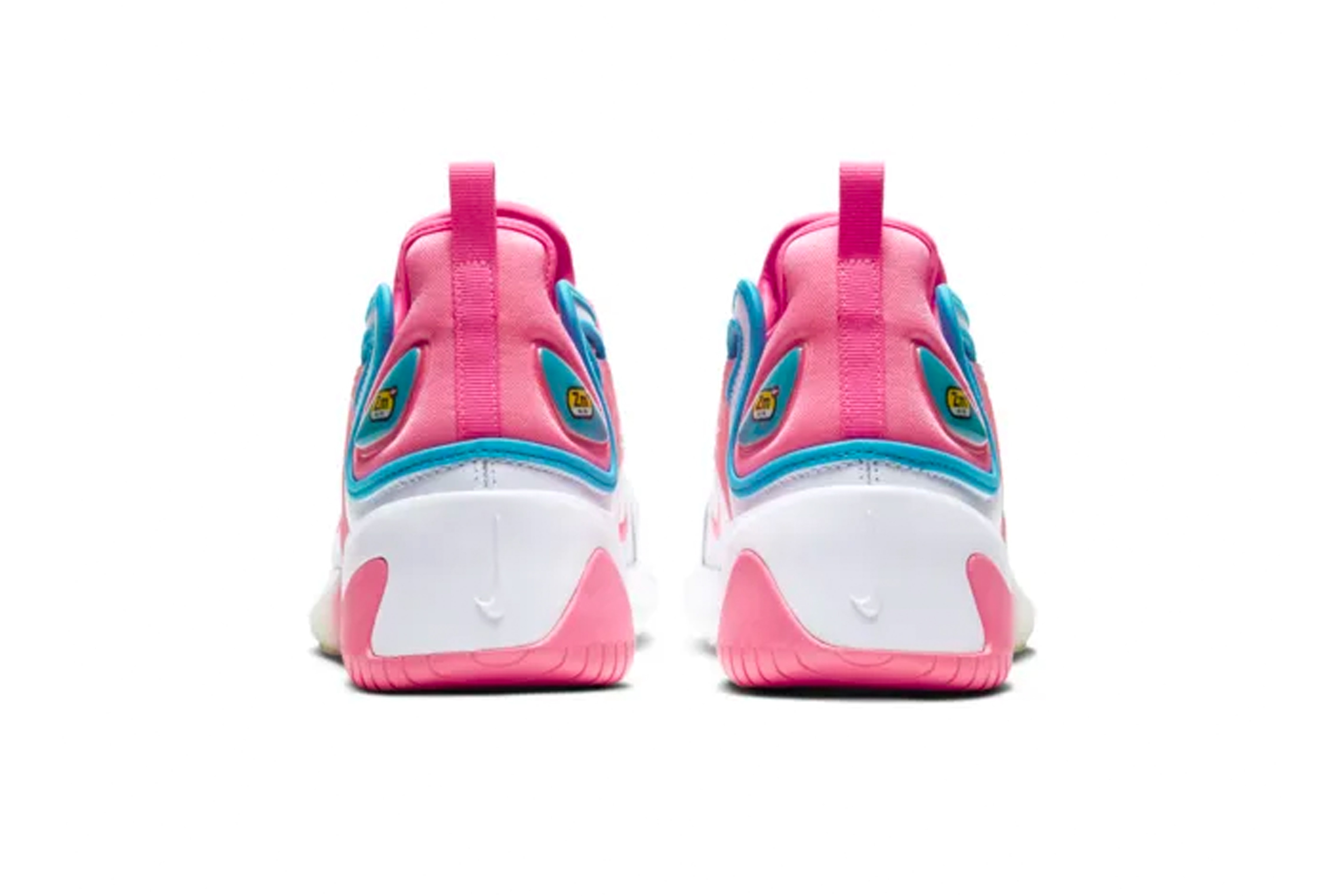 nike valentines day exclusive zoom 2k sneakers pink blue white womens love retro inspired vibrant air sole footwear