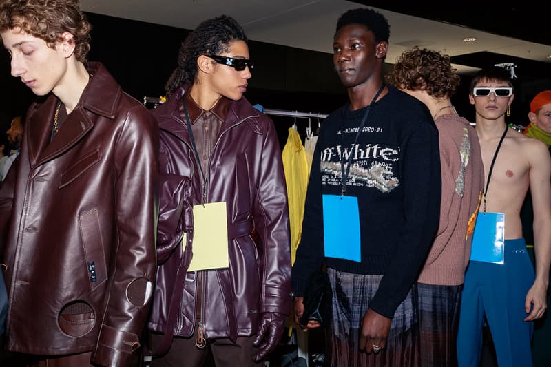 Off-White Virgil Abloh Fall/Winter 2020 Paris Fashion Week Men's Show Collection Backstage