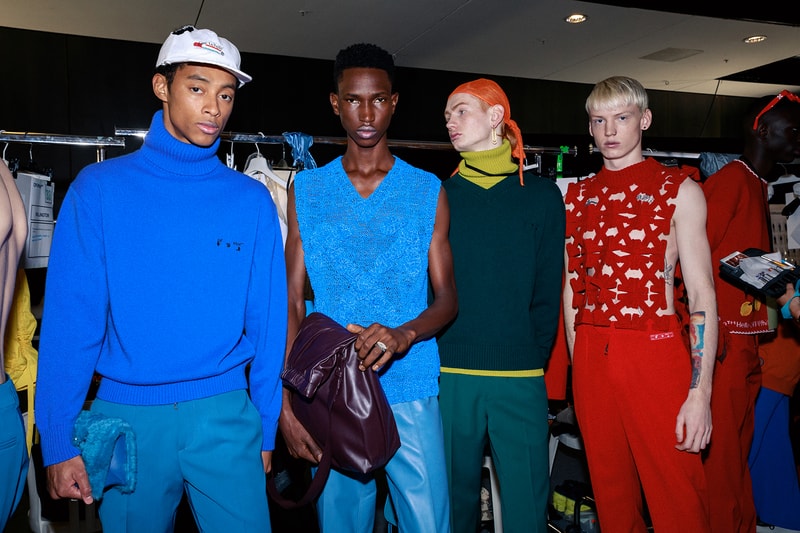 Backstage at Off-White Men's Fall 2020 Show During Paris Fashion