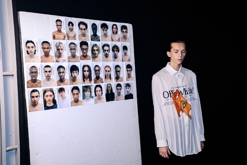 Off-White Virgil Abloh Fall/Winter 2020 Paris Fashion Week Men's Show Collection Backstage