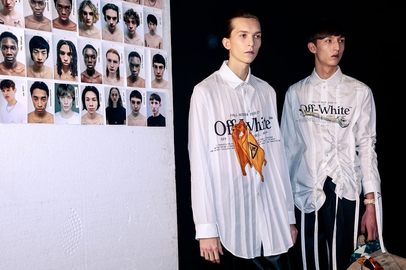 Off-White Virgil Abloh Fall/Winter 2020 Paris Fashion Week Men's Show Collection Backstage