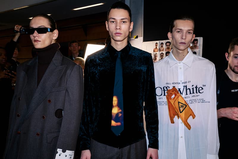 Off-White Virgil Abloh Fall/Winter 2020 Paris Fashion Week Men's Show Collection Backstage