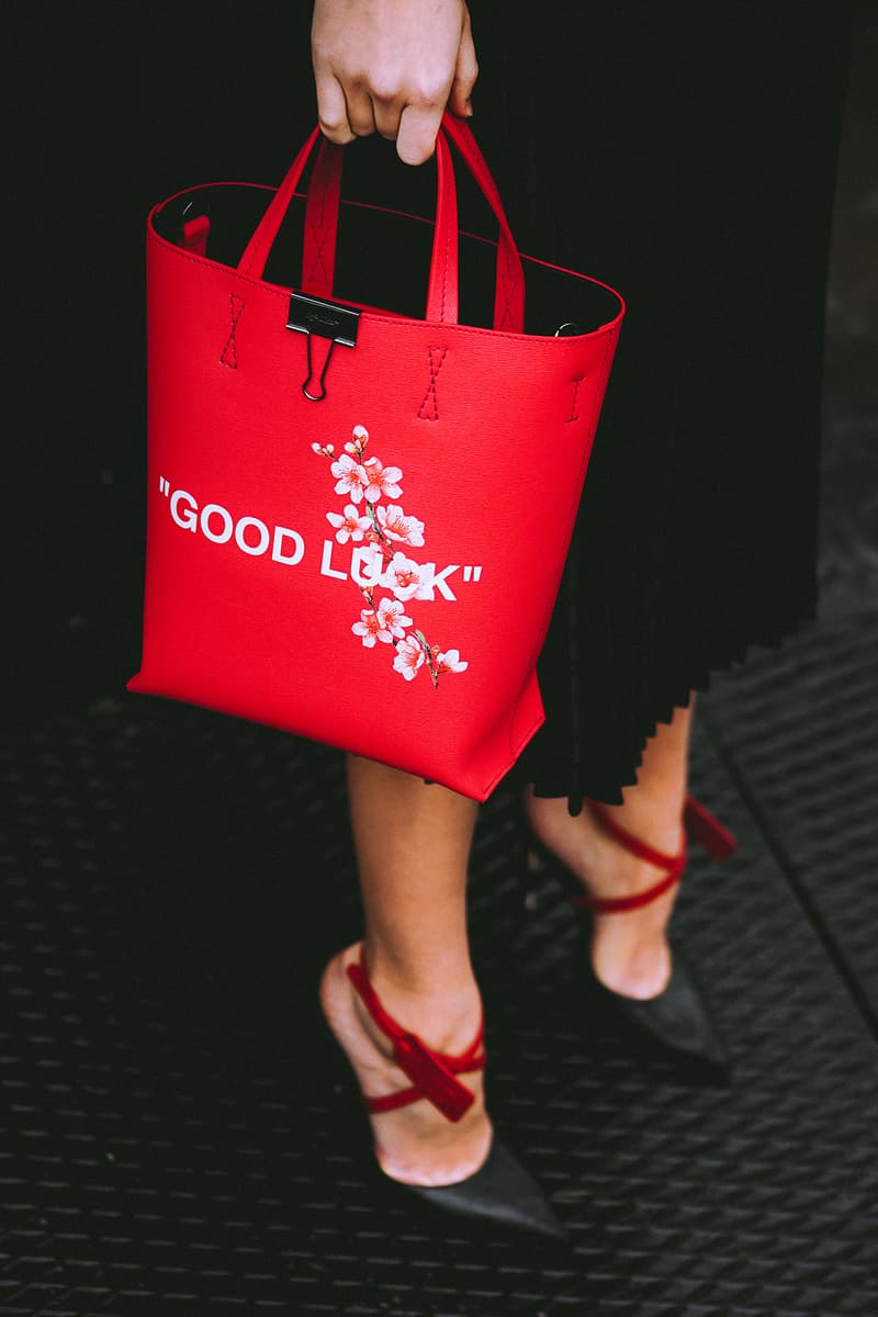 Off-White LUNAR NEW YEAR Collection Tote Bag Red