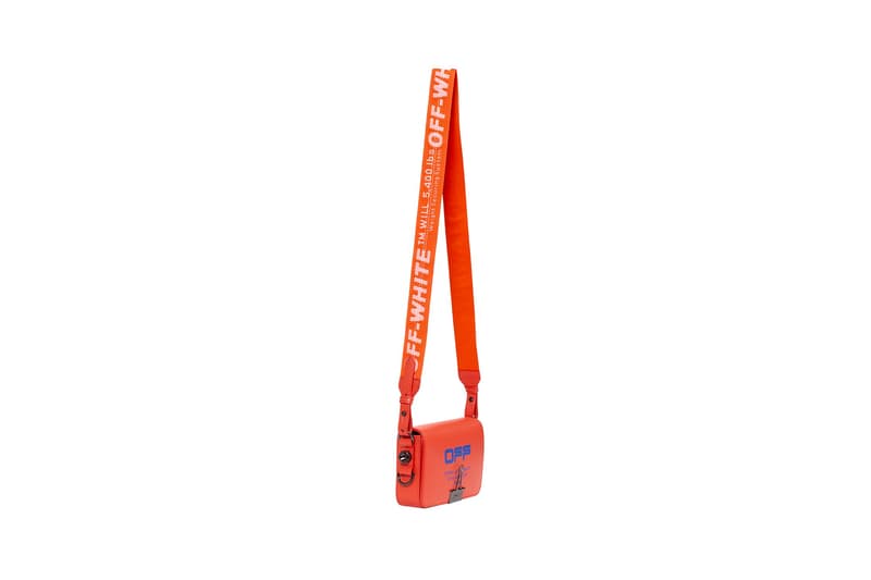 off white virgil abloh mini flap bag coral red orange spring summer fashion