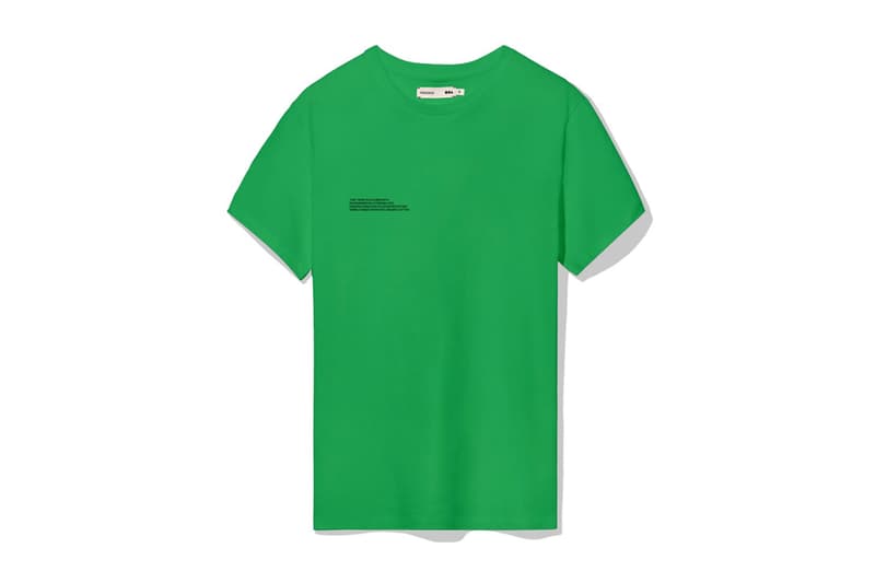 pangaia t-shirts seven colors sustainable recycle fashion environment eco friendly nature world pink blue green yellow orange cobalt