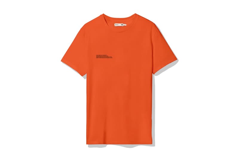 pangaia t-shirts seven colors sustainable recycle fashion environment eco friendly nature world pink blue green yellow orange cobalt