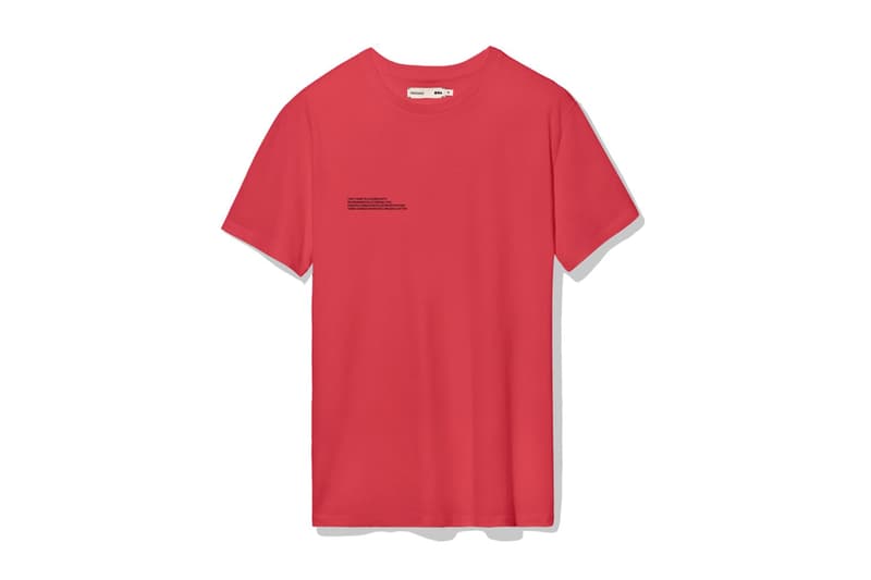 pangaia t-shirts seven colors sustainable recycle fashion environment eco friendly nature world pink blue green yellow orange cobalt