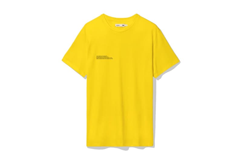 pangaia t-shirts seven colors sustainable recycle fashion environment eco friendly nature world pink blue green yellow orange cobalt