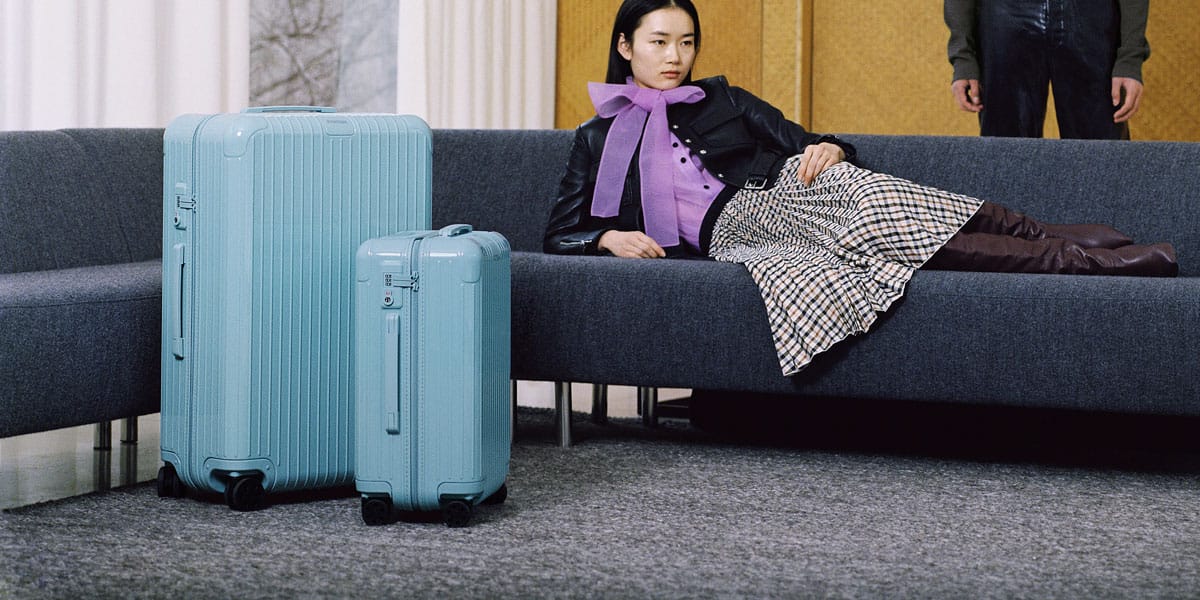 rimowa blue luggage