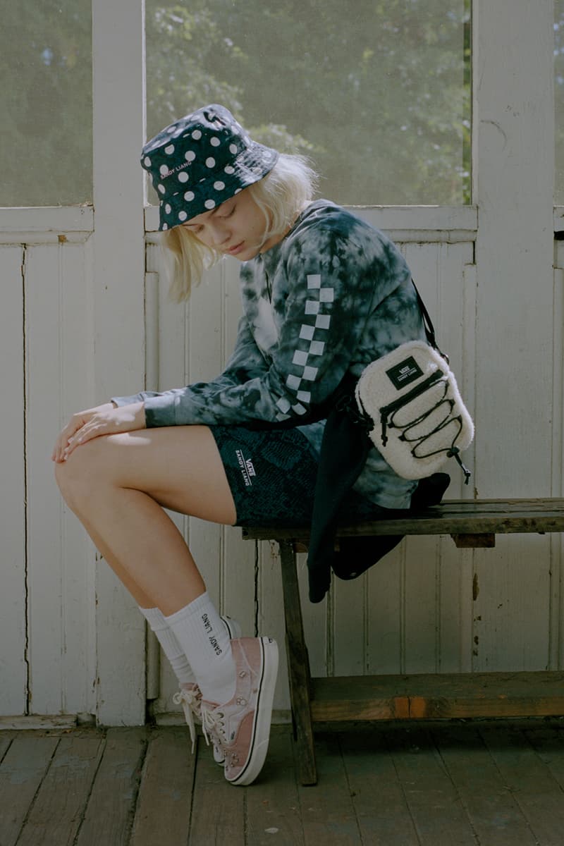 Sandy Liang x Vans Collection Collaboration Campaign Authentic Pink Velvet