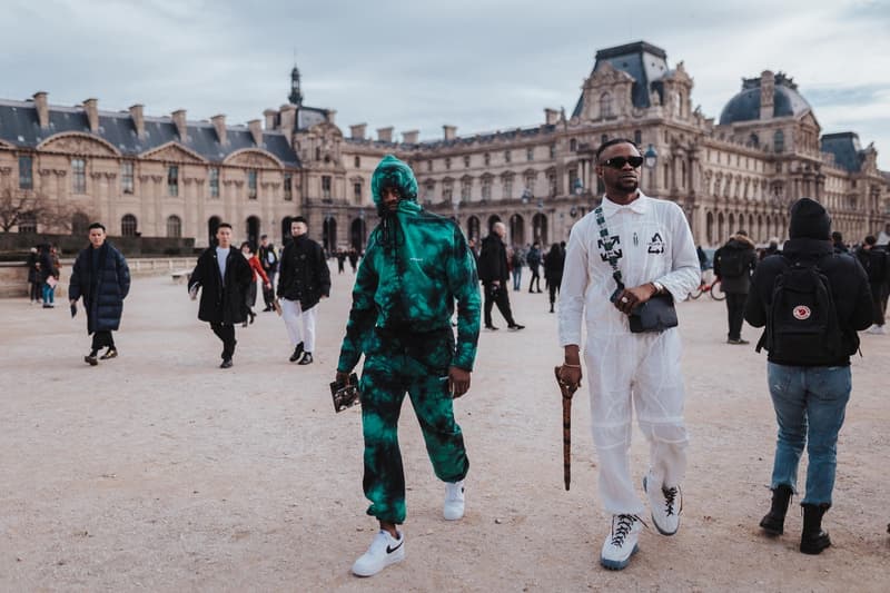 paris fashion week street style fall winter 2020 fw20 celebrity industry leaders kenzo off-white omega nike sacai givenchy louis vuitton influencers valentino air jordan 1 tyga luka sabbat amber rose