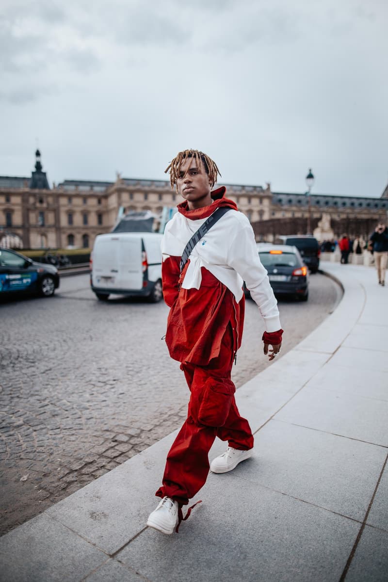 paris fashion week street style fall winter 2020 fw20 celebrity industry leaders kenzo off-white omega nike sacai givenchy louis vuitton influencers valentino air jordan 1 tyga luka sabbat amber rose