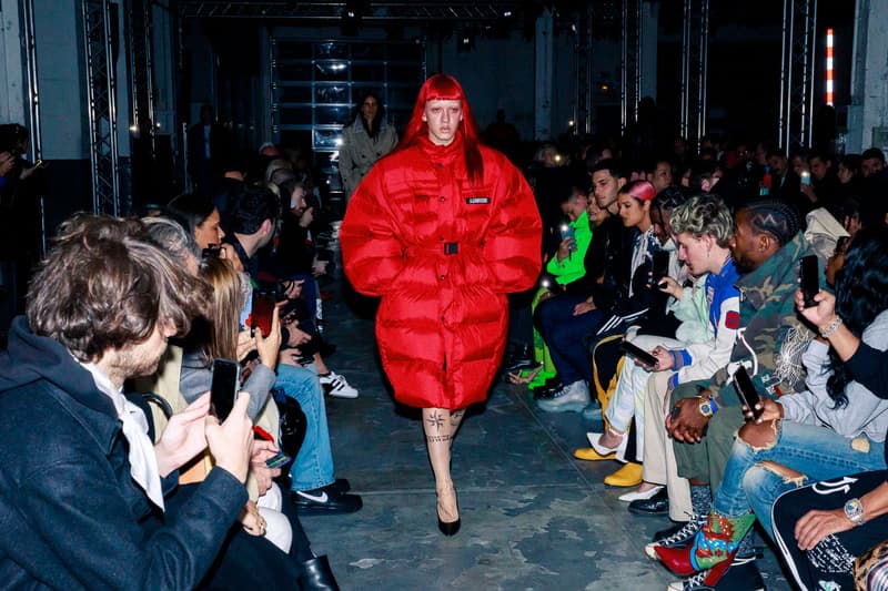 vetements fall winter paris fashion week mens front row michele lamy carine roitfeld guram gvasalia