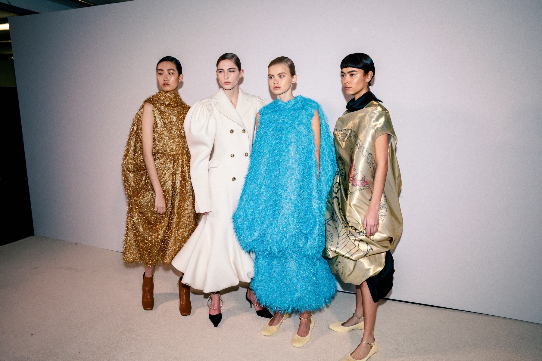 Backstage at JW Anderson Fall/Winter 2020 LFW Jonathan Anderson Collection Show London Fashion Week