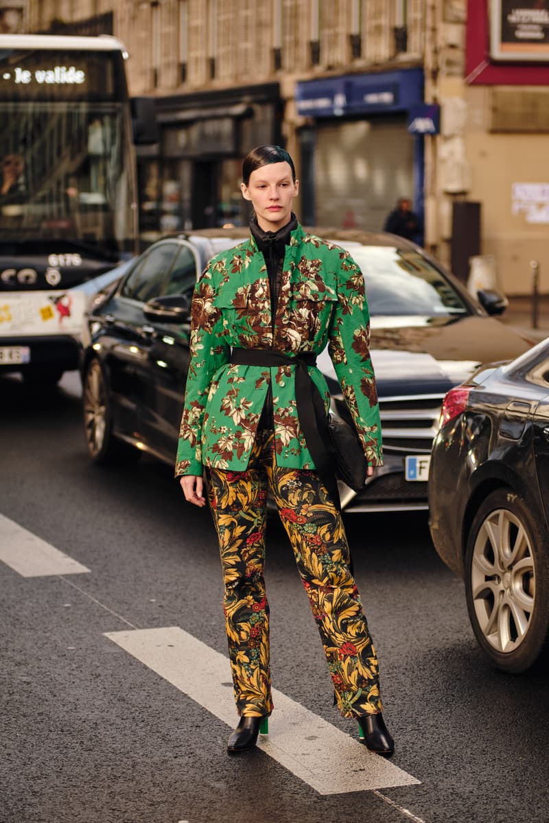 Paris Gigi Hadid closes the show along with Mona Tougaard and Hyunji Shin Street Style