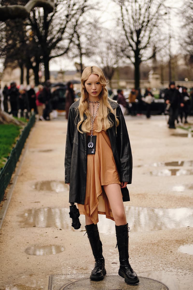 Paris Gigi Hadid closes the show along with Mona Tougaard and Hyunji Shin Street Style