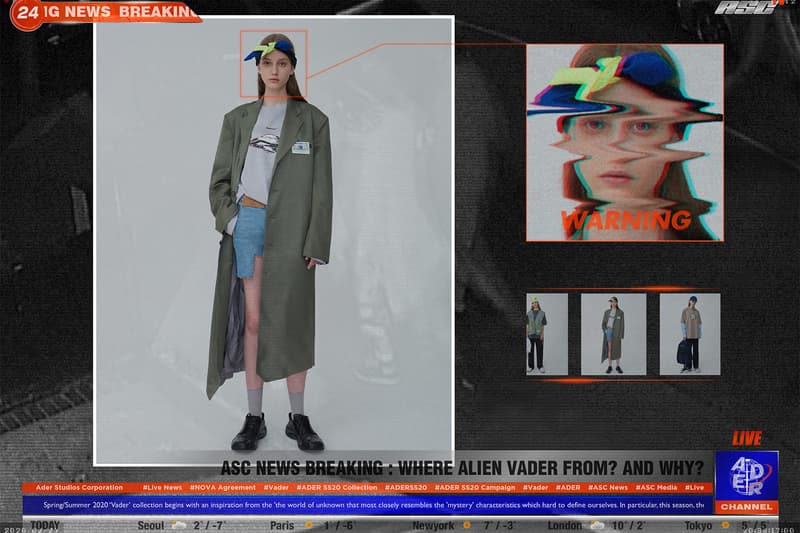 ader error spring summer vader collection space invaders game blazers suits black olive green tshirt shorts pants grey