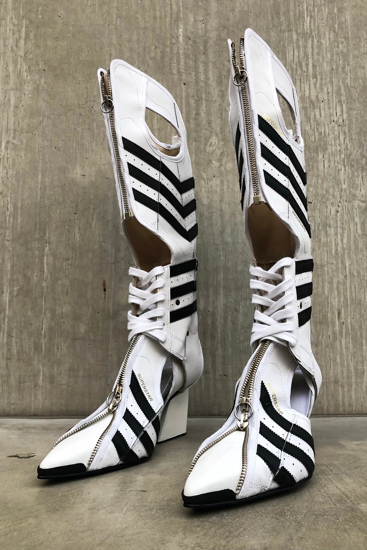 adidas x studio Marko Bakovic for Paolina Russo Fall/Winter 2020 Superstar Boot White