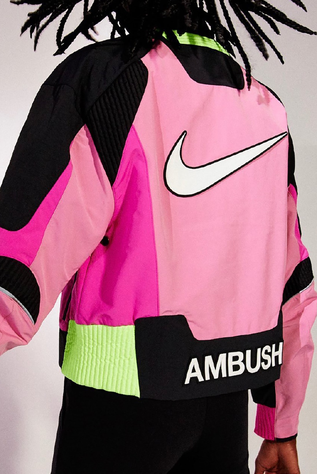 ambush nike tokyo olympics collaboration yoon ahn jacket pink neon green