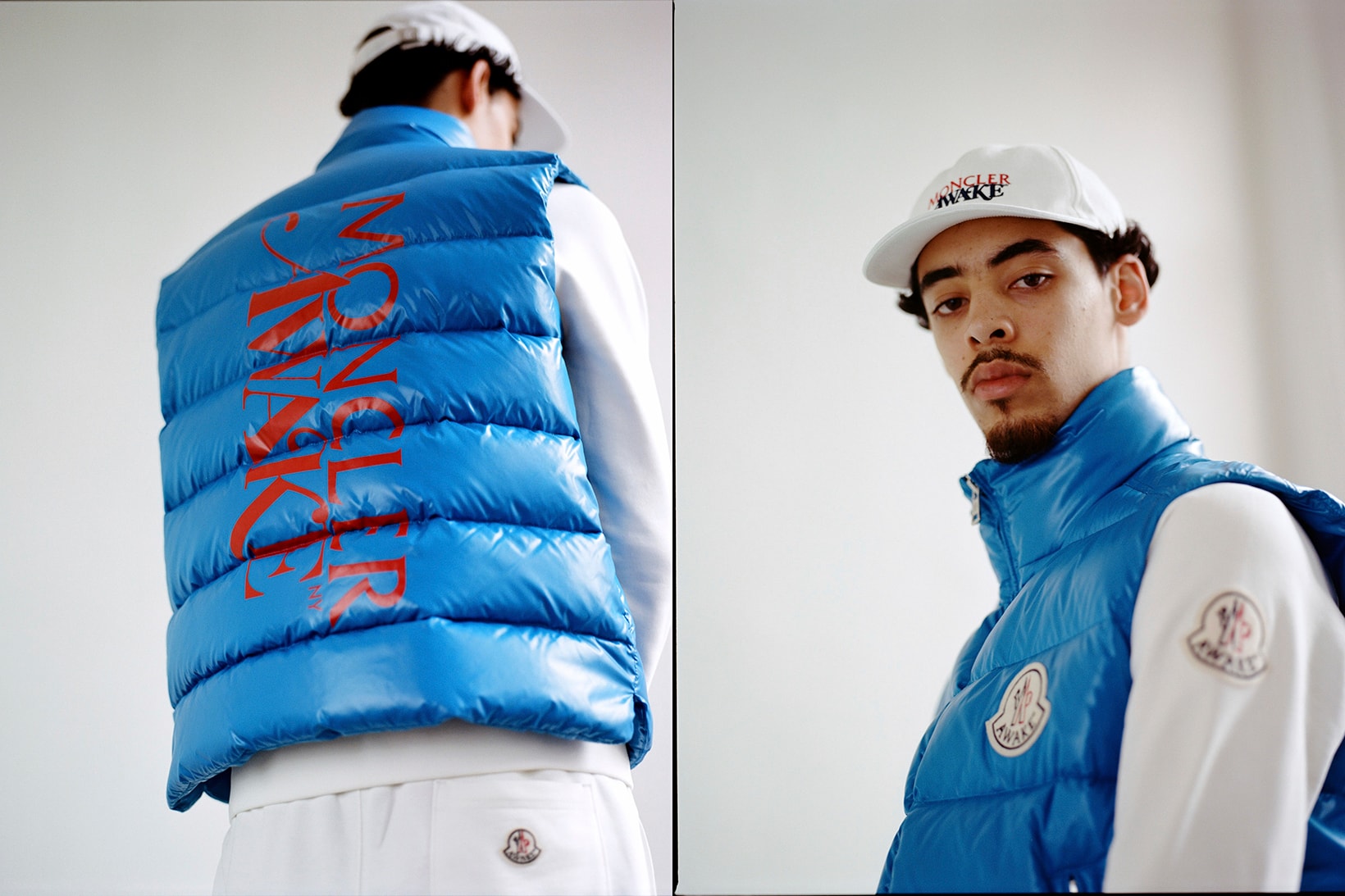 Awake NY x Moncler Collaboration Collection Lookbook Parker Gilet Blue