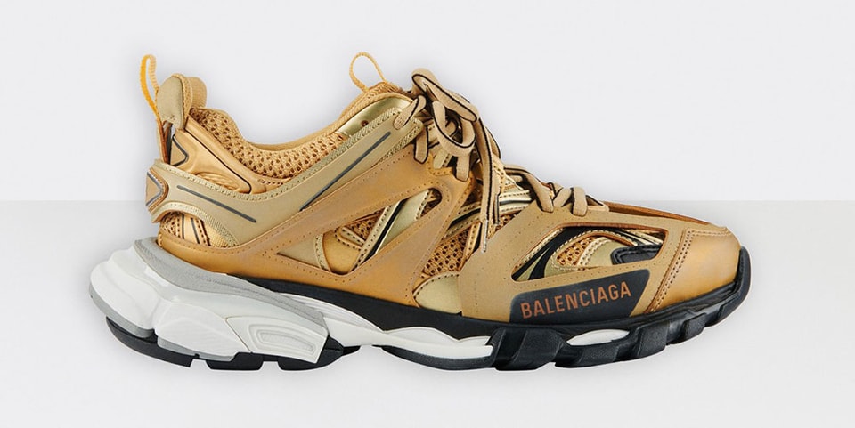 Balenciaga's Latest Track.2 Sneaker is Dressed in Metallic 