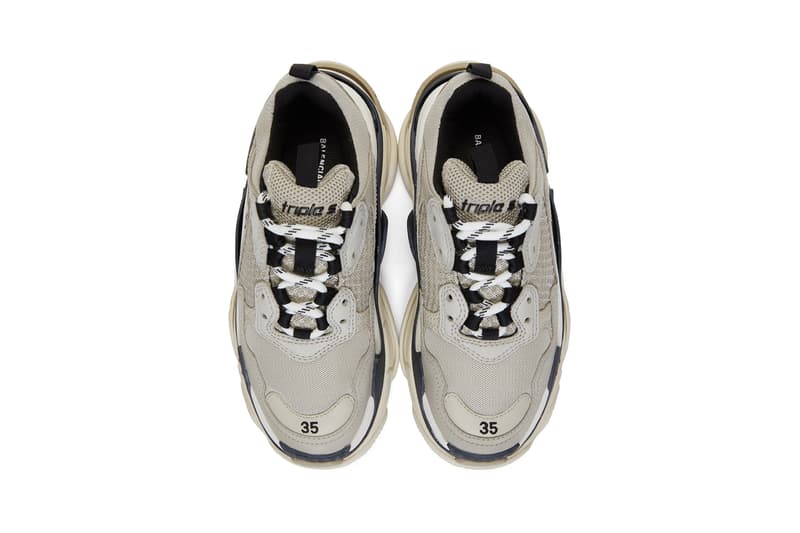 balenciaga triple s chunky sneakers beige brown black shoes footwear sneakerhead