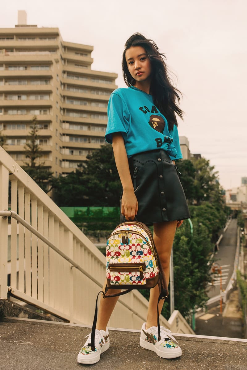 coach multicolor backpack