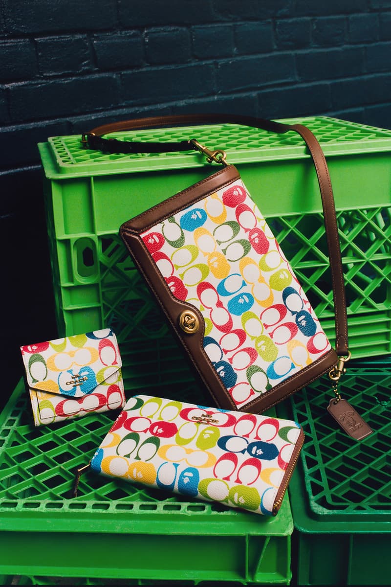 BAPE x Coach Collection Lookbook Wallet Monogram Multicolor