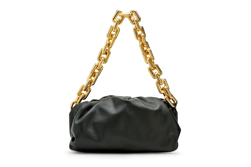 Bottega Veneta Black Pouch Bag Gold Chain Release Hypebae