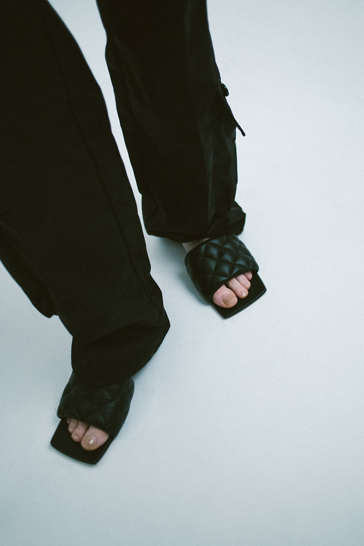Bottega Veneta Spring/Summer 2020 Collection Padded Sandals Black