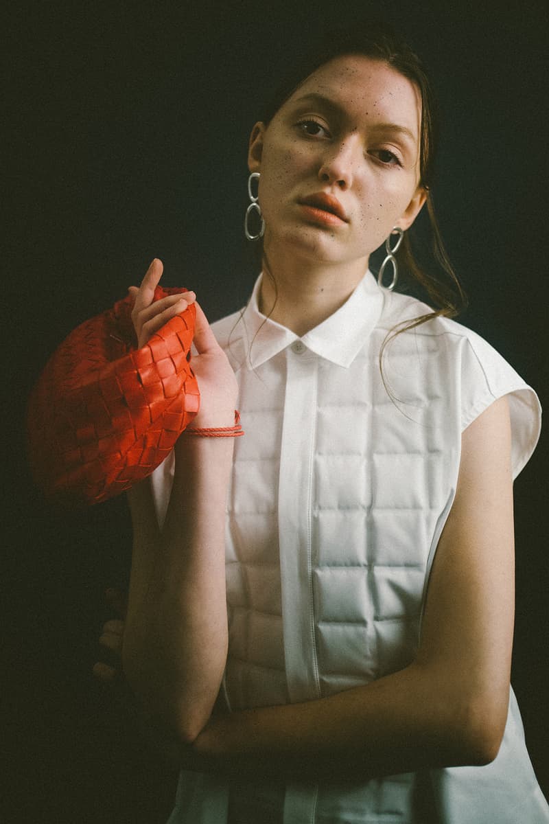 Bottega Veneta Spring/Summer 2020 Collection Mini Jodie Orange Padded Sleeveless Shirt