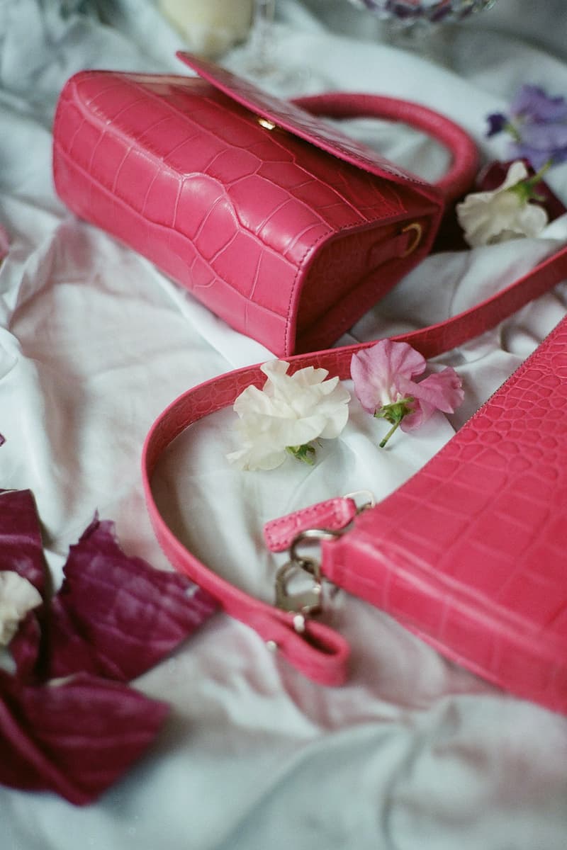 by far hbxwm collaboration rachel mini bags hot pink emerald green handbags