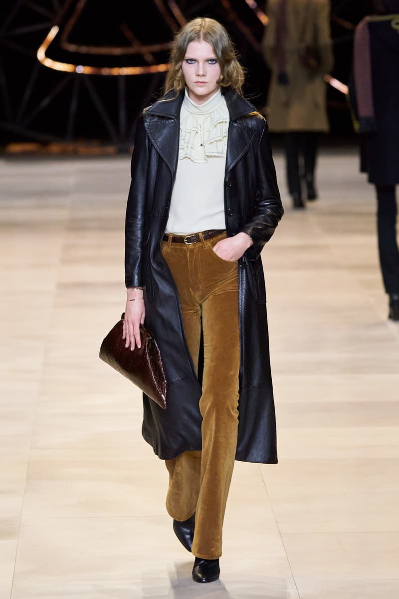 CELINE Fall/Winter 2020 Runway Collection Show Paris Fashion Week Hedi Slimane