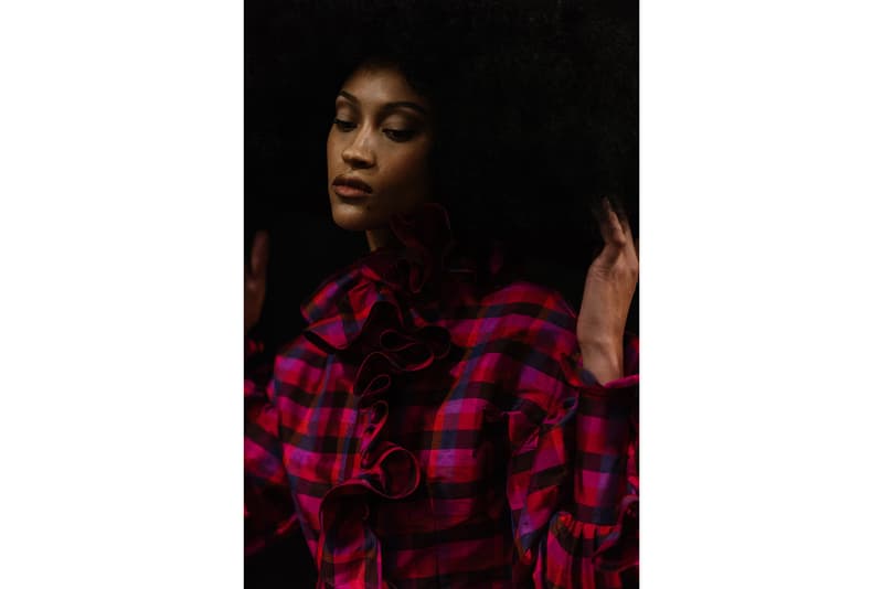 christopher john rogers fall winter new york fashion week nyfw collection backstage makeup hair
