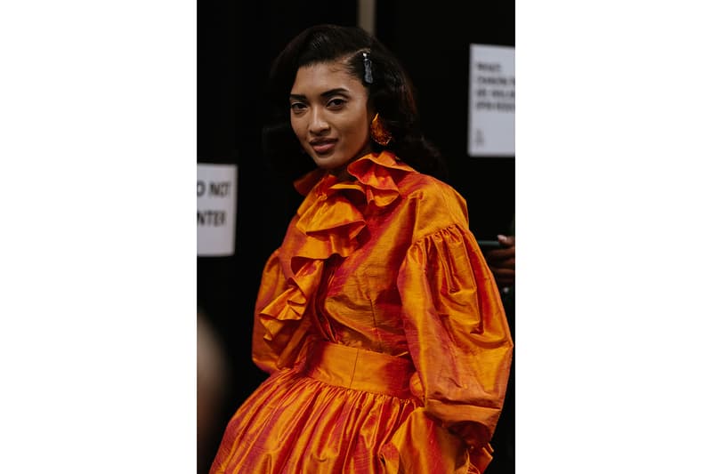 christopher john rogers fall winter new york fashion week nyfw collection backstage makeup hair