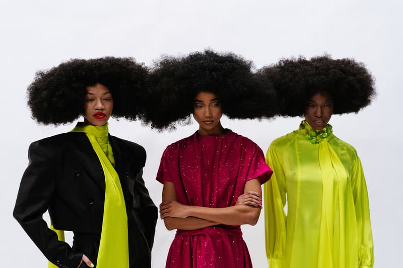 christopher john rogers fall winter new york fashion week nyfw collection backstage makeup hair
