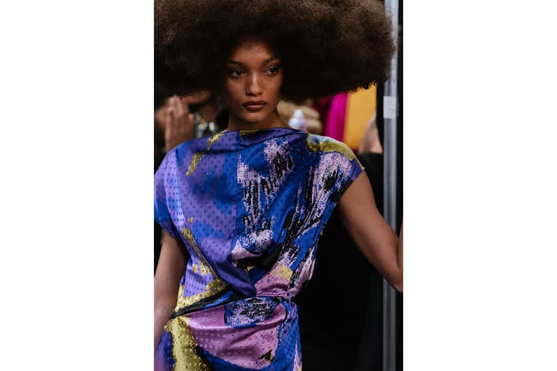 christopher john rogers fall winter new york fashion week nyfw collection backstage makeup hair