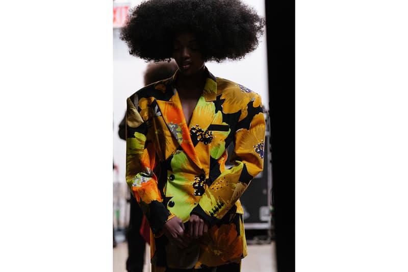 christopher john rogers fall winter new york fashion week nyfw collection backstage makeup hair