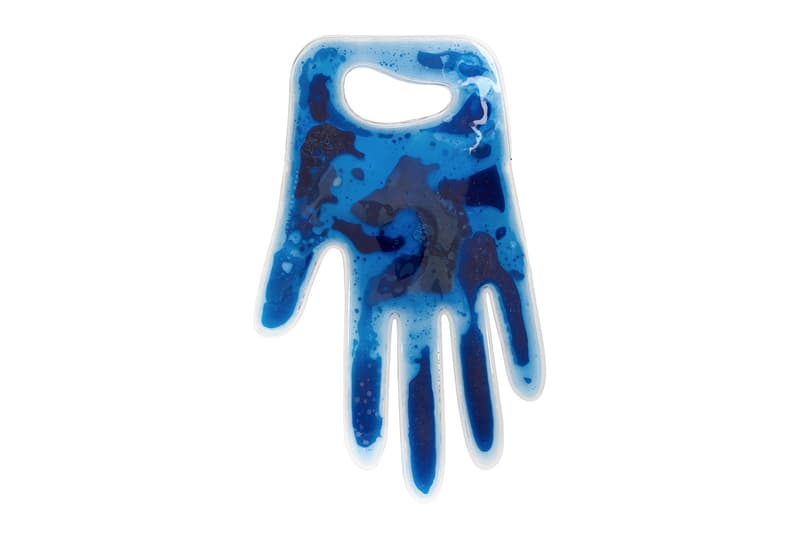christopher kane blue liquid hand tote designer bags