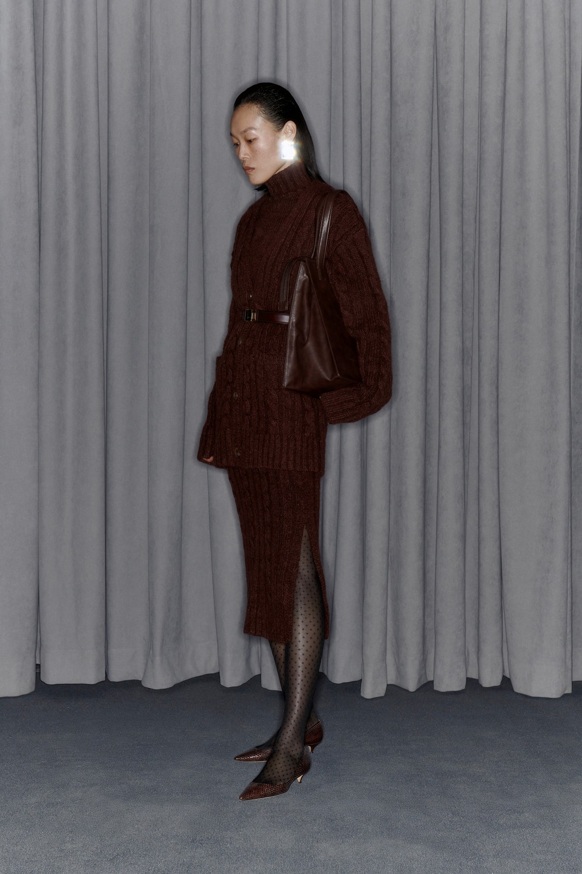 Commission Fall/Winter 2020 Collection Lookbook Knit Sweater Skirt